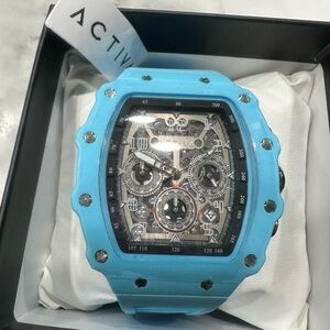 Blue Chronograph Watch